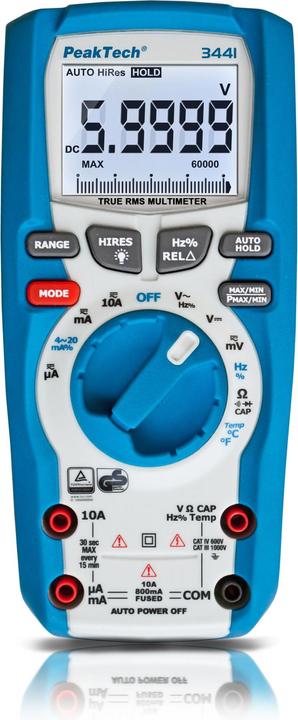Produktbild Peaktech P 3441 True RMS Digitalmultimeter (CAT III 1000V, CAT IV 600V)