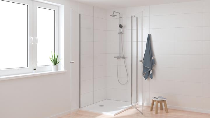 Produktbild Grohe Vitalio Start Shower System Duschsystem mit Thermostatbatterie für die Wandmontage