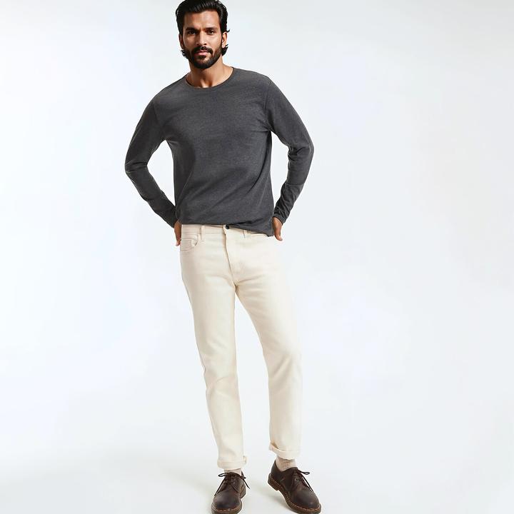 Actual product image La Redoute Collections Langarm-Shirt mit rundem Ausschnitt (M)