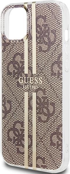 Produktbild Guess GUHCP15MH4PSEGW iPhone 15 Plus / 14 Plus 6.7" brązowy/brown hardcase IML 4G Gold Stripe (Apple iPhone 15 Plus)