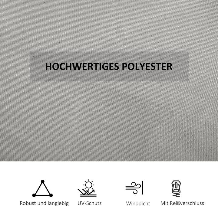 Immagine prodotto Outsunny Seitenwände Polyester Hellgrau (1 cm, 302 cm)