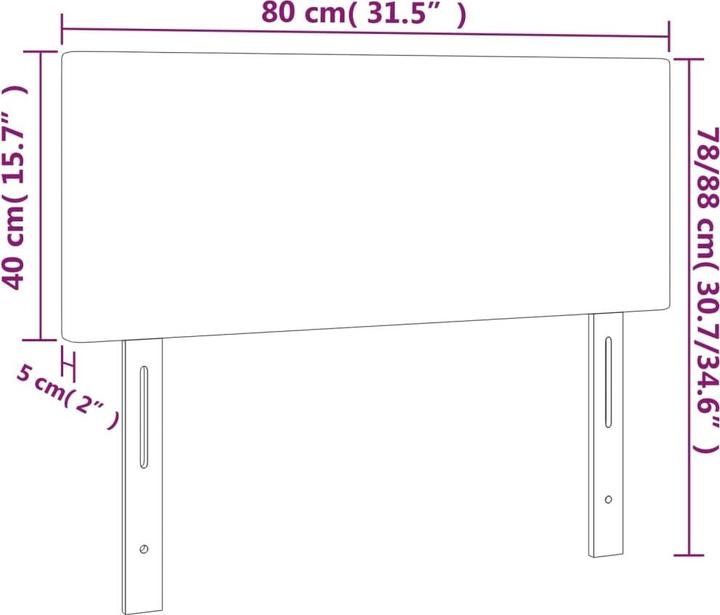 Image du produit vidaXL LED Kopfteil (100 x 5 x 128 cm)