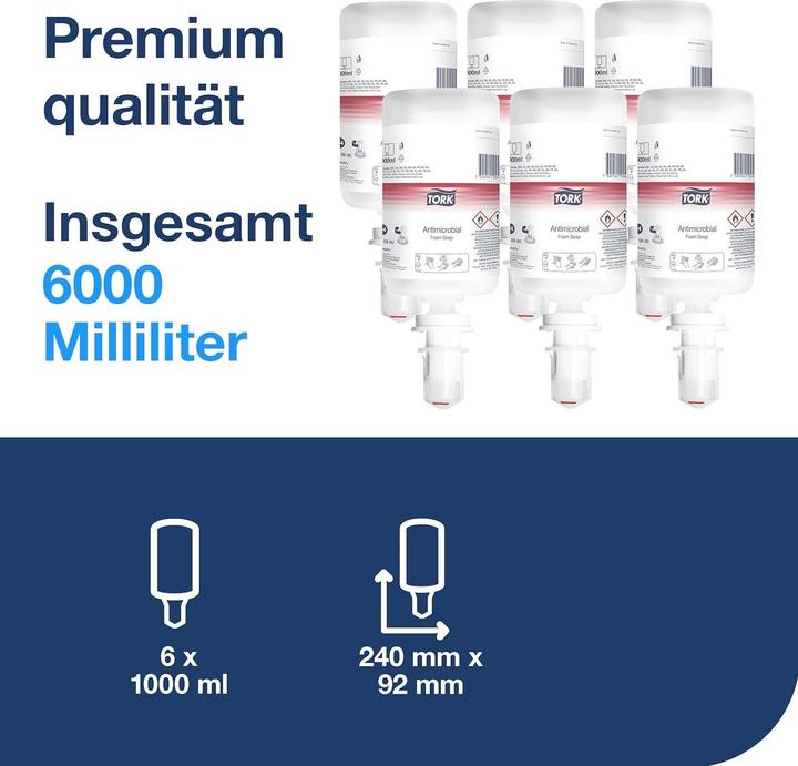 Produktbild Tork Premium-Schaumseife zur Händedekontamination (Flüssigseife, 1000 ml)