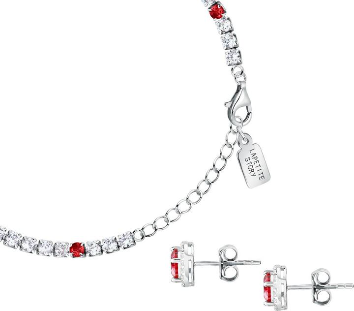 Produktbild La Petite Story Elegant Jewelry Set With Zircons Kit Lps20awv01 - Bracelet And Earrings (Silber 925)