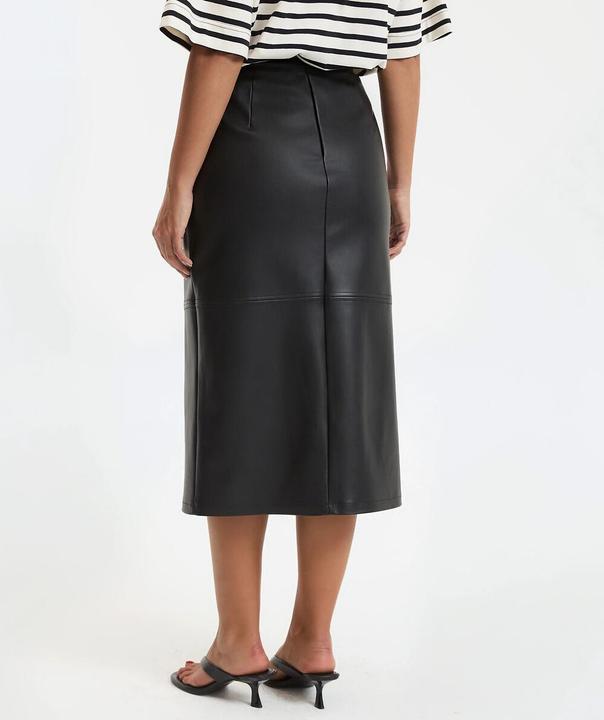 Actual product image La Redoute Collections Straight skirt in faux leather (44)
