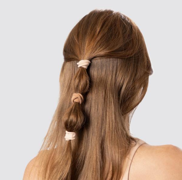 Actual product image Kitsch Recycled Nylon Haargummis – 20er Set Blush (Hair tie)