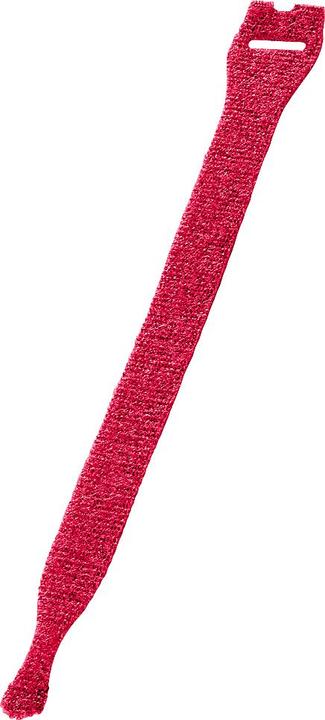 Produktbild HellermannTyton Schnellkabelbinder 200x12,5 Textil rot (Kunststoffkabelbinder, 200 mm, 10 Stk.)