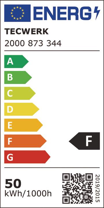 Label énergétique Tecwerk LED-Strahler (3660 lm)