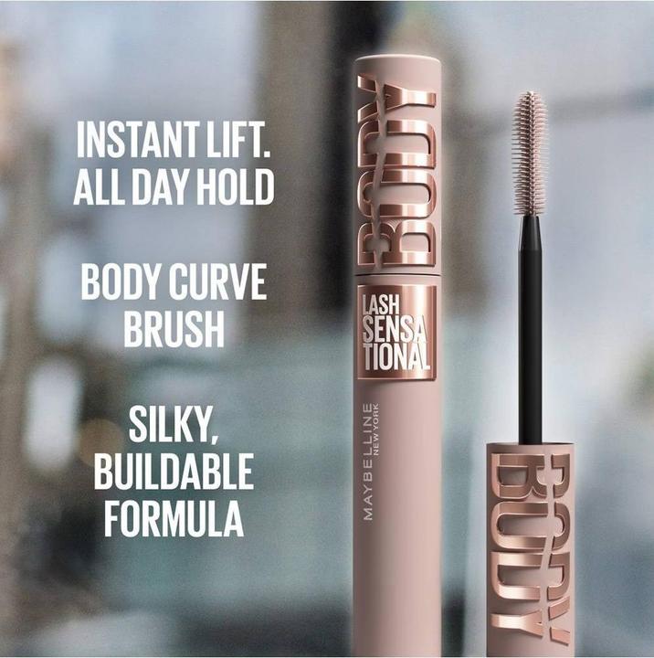 Actual product image Maybelline New York Maybelline Lash Sensational Body Mascara 72ml Very Black Waterproof (Very Black)