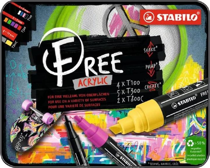 Produktbild STABILO FREE Acrylic Acrylmaker (11x)