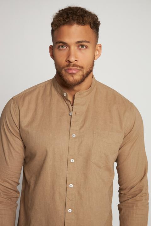 Produktbild JP1880 Hemd, Langarm, Leinenmix, Stehkragen, Modern Fit (3XL)