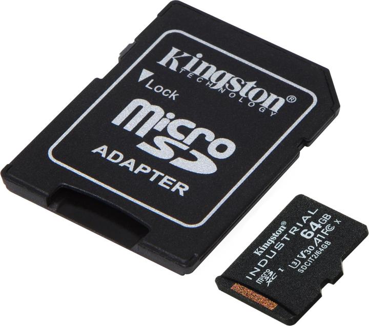 Immagine prodotto Kingston microSDXC industriale (64 GB, microSDXC, U3, UHS-I)