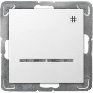 Ospel ŁP-4YS/m/00, Taster + Schalter, Weiss