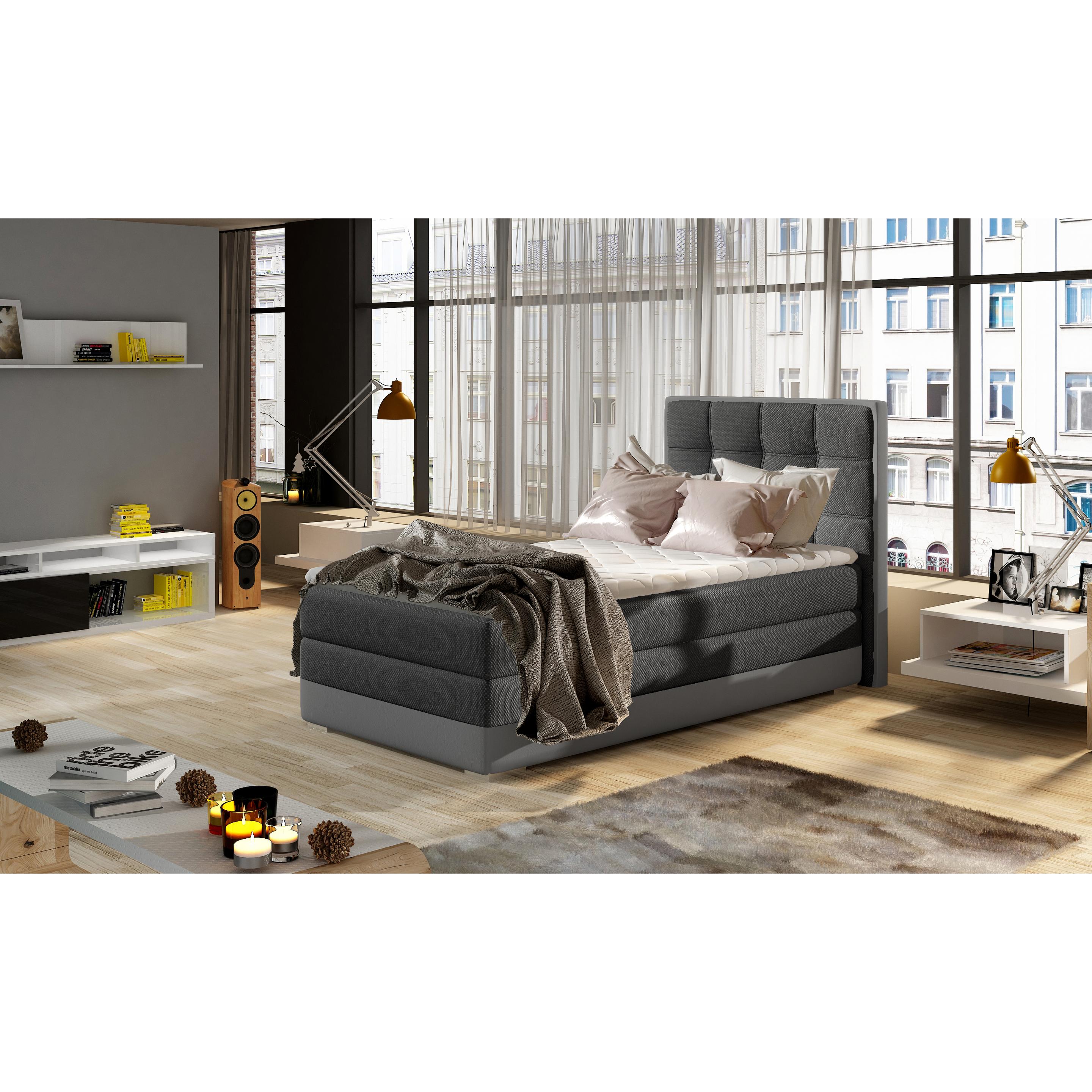 ELTAP, Bett, Aster mit Stauraum (90 x 200 cm)