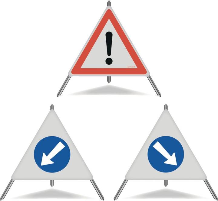 Neriox Folding sign other hazards + arrows 90 cm