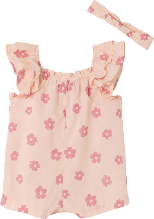 Produktbild Vertbaudet Kurzer Mädchen Baby Overall aus geblümtem Voile (104)