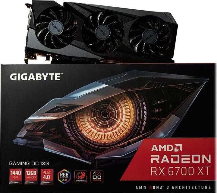 Productafbeelding Gigabyte Radeon RX 6700 XT Gaming OC 12G (12 GB)