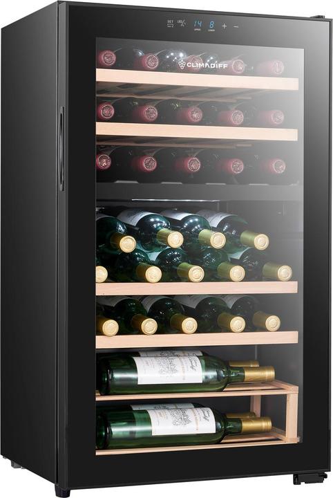 Climadiff Weinkühlschrank CEPAGE33DZ(S) Freistehend, 2 Zonen, 33