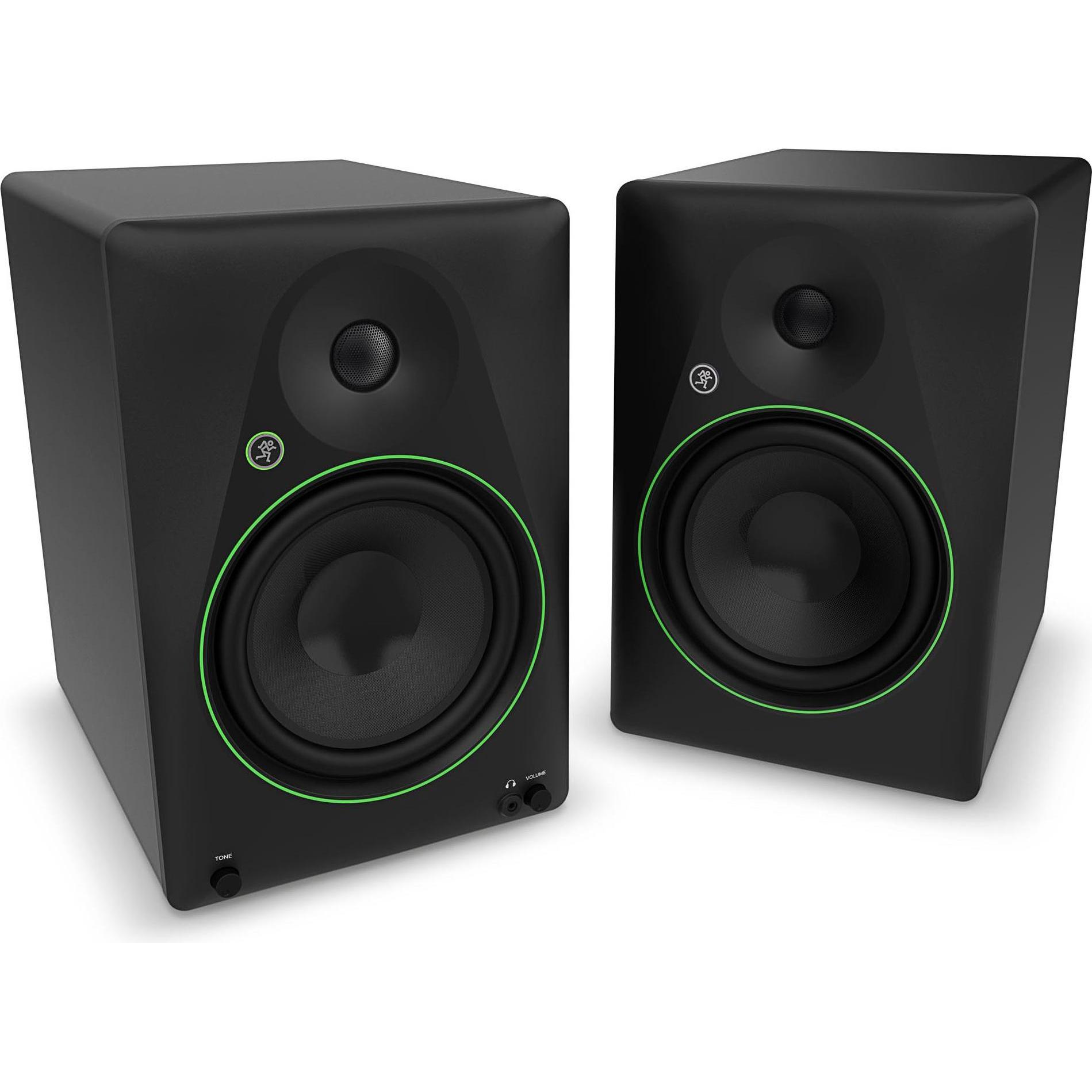 Mackie CR8 (Pair) 8" Powered Studio Monitors w/ Tone Control and BT (Aktiv, Paar), Monitor Lautsprecher, Schwarz