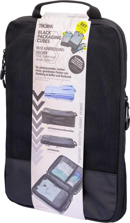 Immagine prodotto Troika Kompressionstaschen Set BLACK PACKING CUBES