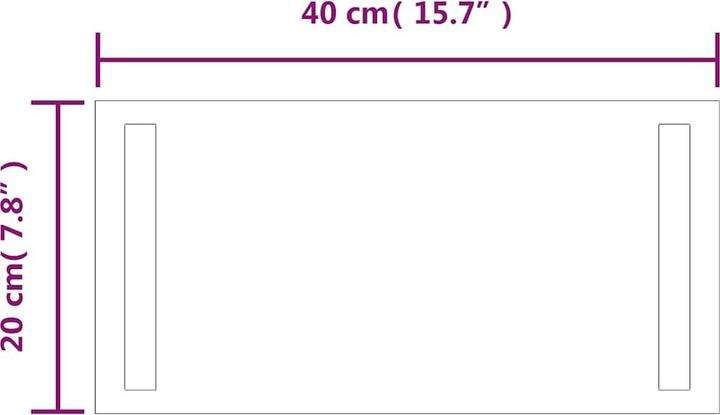 Immagine prodotto vidaXL Spiegel (40 x 20 cm)