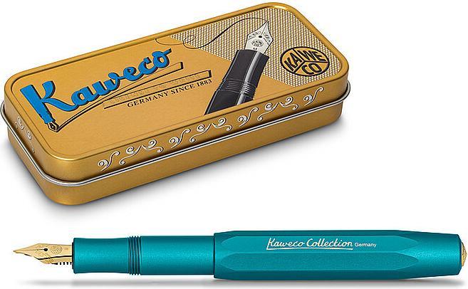 Actual product image Kaweco Fountain Pen Sport Iguana Blue M (Blue, Iguana, 1x)