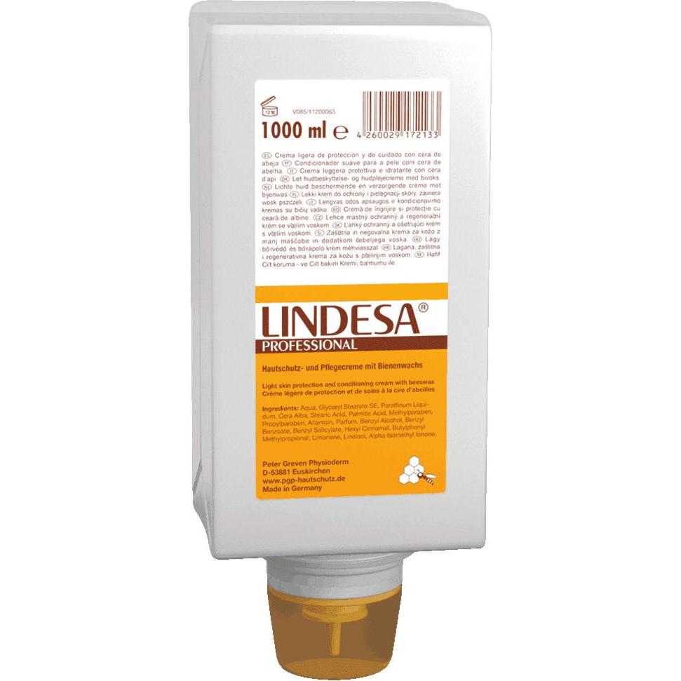 Lindesa, Handcreme, Pflegecreme mit Bienenwachs, 1.000 ml (1 ml)