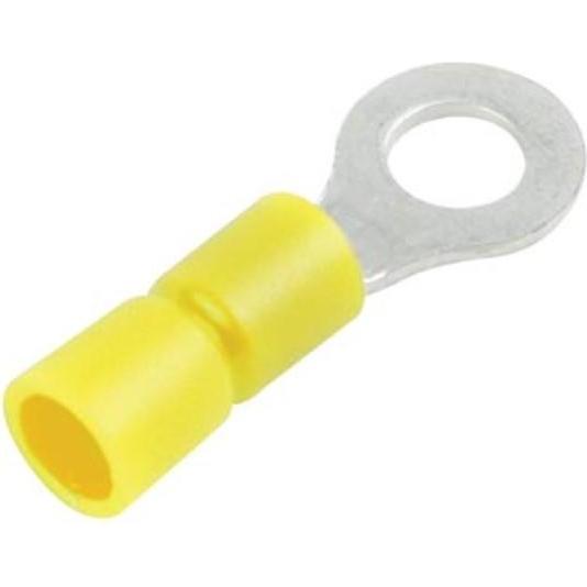 Velleman Terminale ad anello Giallo 4.3Mm, Cavo + Spina elettrica, Giallo