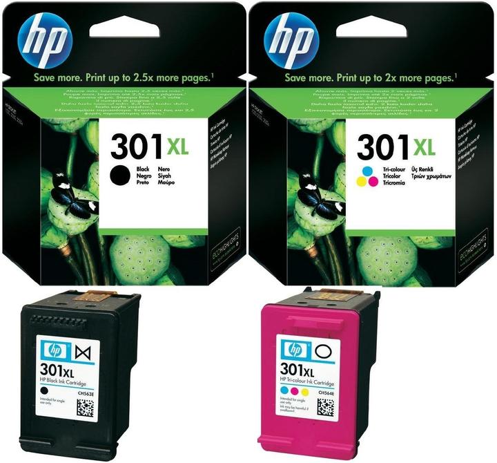 Produktbild HP 301 XL Patronen Original DeskJet 1000 1050A 2050A 2540 3050A 1010 1510 1512