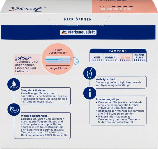 Produktbild dm Jessa Tampons Super (56 x)