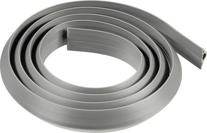 Produktbild Hama Flexibler Kabelkanal, selbstklebend, halbrund, 180 x 3 x 1 cm, PVC, Grau (Kabelkanal, 180 cm)