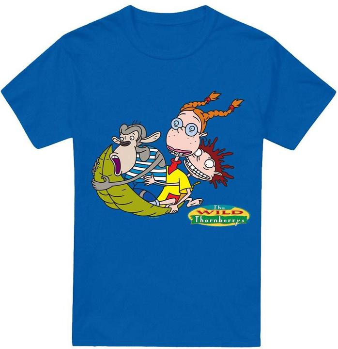 Actual product image The Wild Thornberrys Mens On Leaf Eliza Darwin & Donny T-Shirt (3XL)