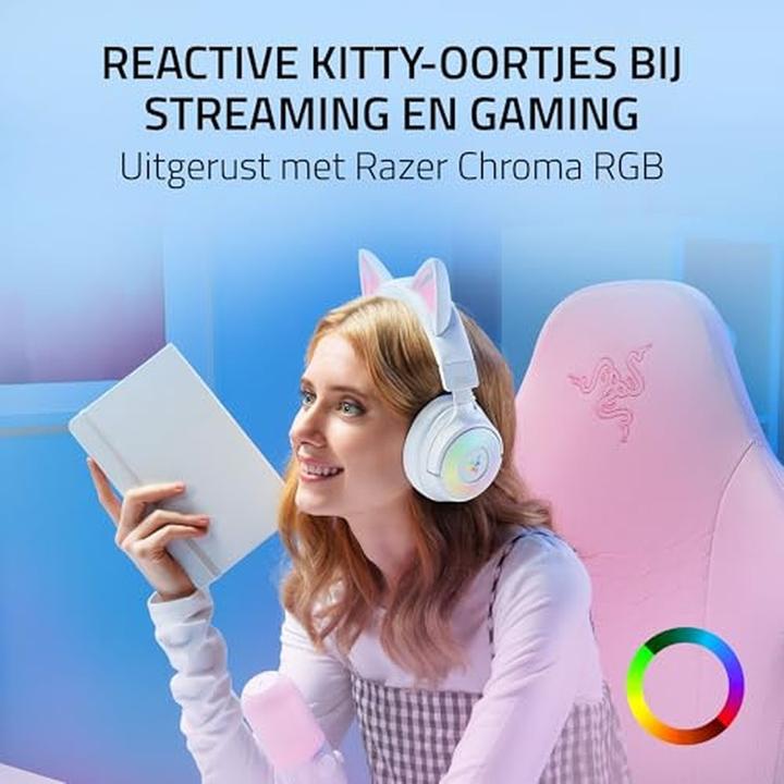 Actual product image Razer Kraken Kitty V3 Pro - White (Wireless)