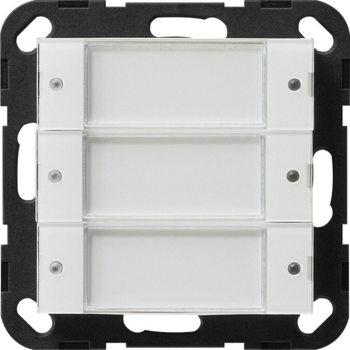 Produktbild Gira Tastsensor 2 3f 24V 2003100 System 55 Transparent ws potentialfrei
