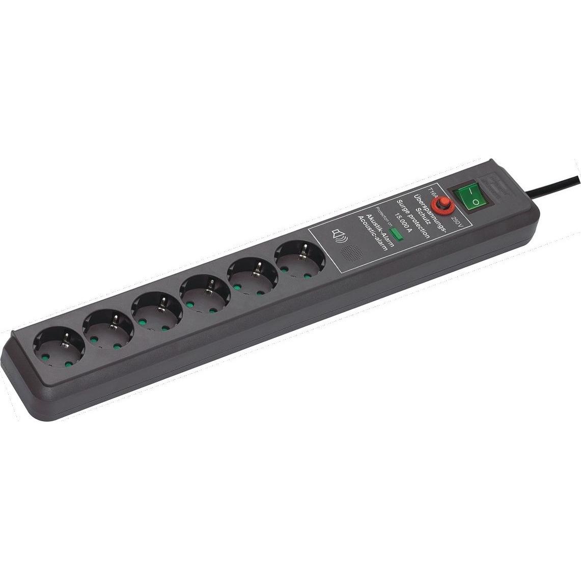 Brennenstuhl, Steckdosenleiste, Secure-Tec (6 x, CEE 7/5, 3 m)