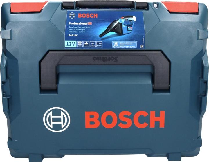 Produktbild Bosch Professional GAS 12V Professional Akku Staubsauger 12 V 0,35 l + 1x Akku 6,0 Ah + L-Boxx - ohne Ladegerät