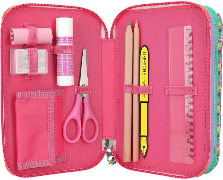 Image du produit Depesche TOPModel 3-Fach Federtasche JOY inkl. Stifte