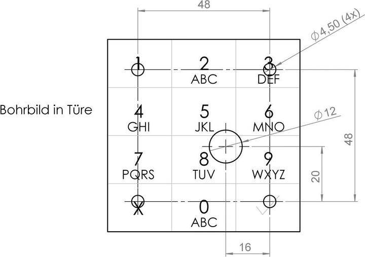 Immagine prodotto PS Serrature a combinazione elettronica 10TEN (Combinazione numerica elettronica)