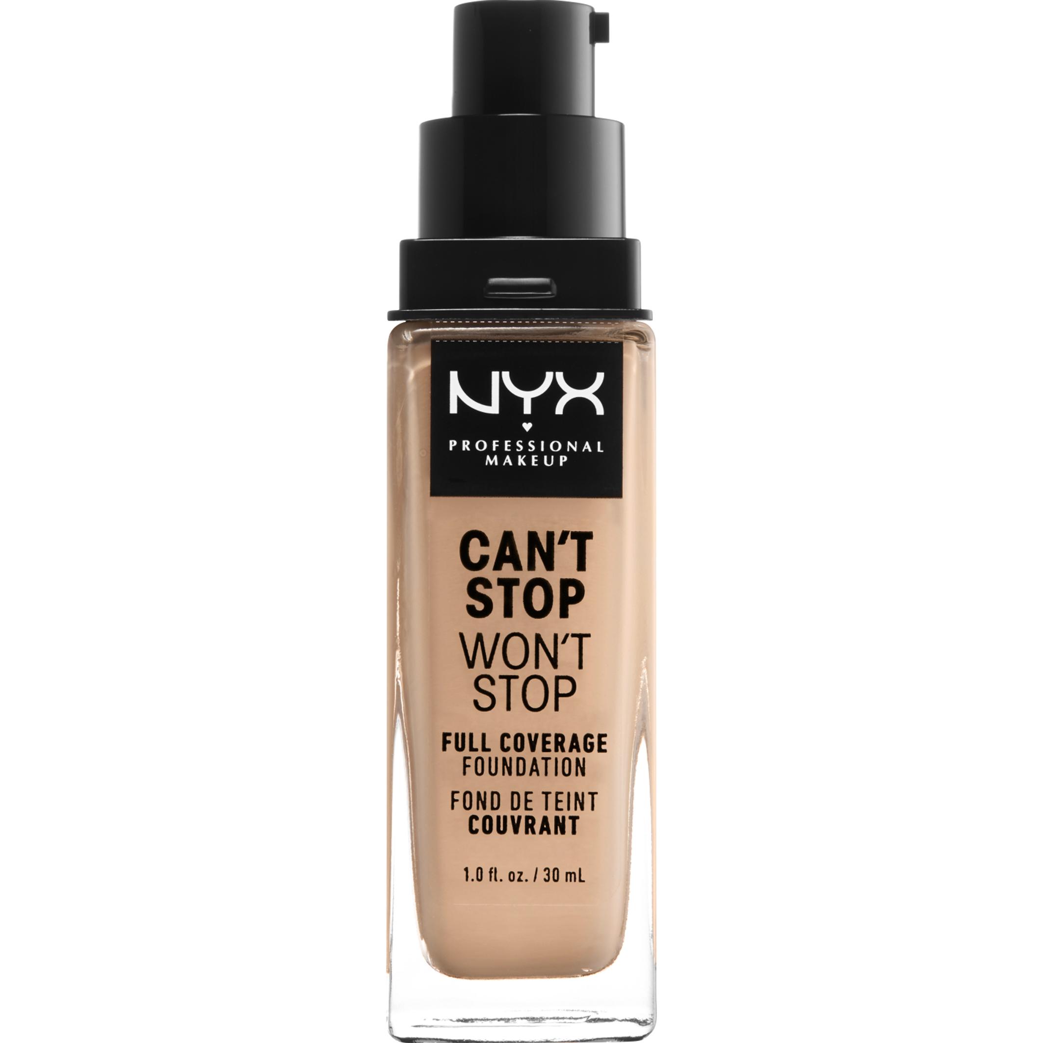 NYX Professional Make-Up, Foundation, Can't Stop Won't Stop (6.5 Nude)