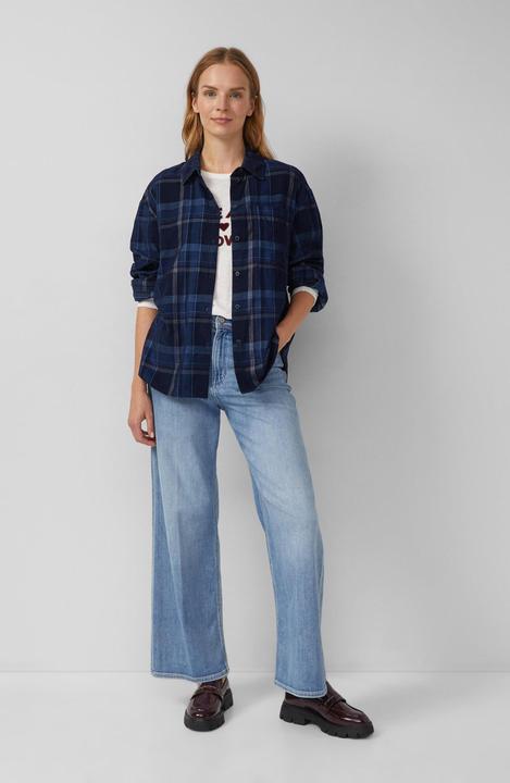 Immagine prodotto s.Oliver Bluse Karierte Feincord-Bluse im Relaxed Fit (38)