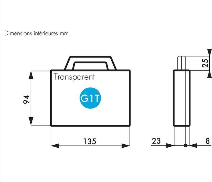Produktbild RS PRO Cristal Polystyrolkoffer