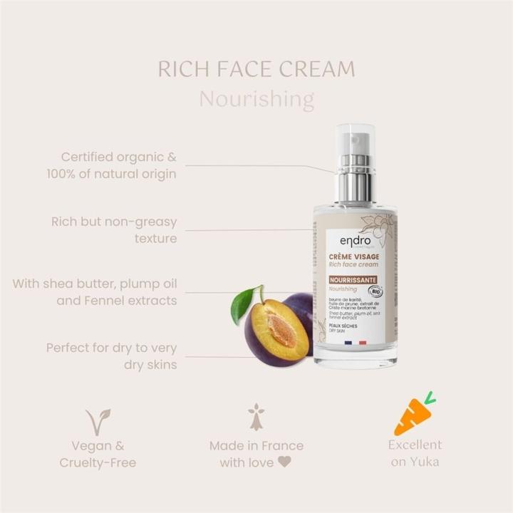 Image du produit Endro Cosmétiques Gesichtscreme pflegendend 50 ml (50 ml, Crème de jour)