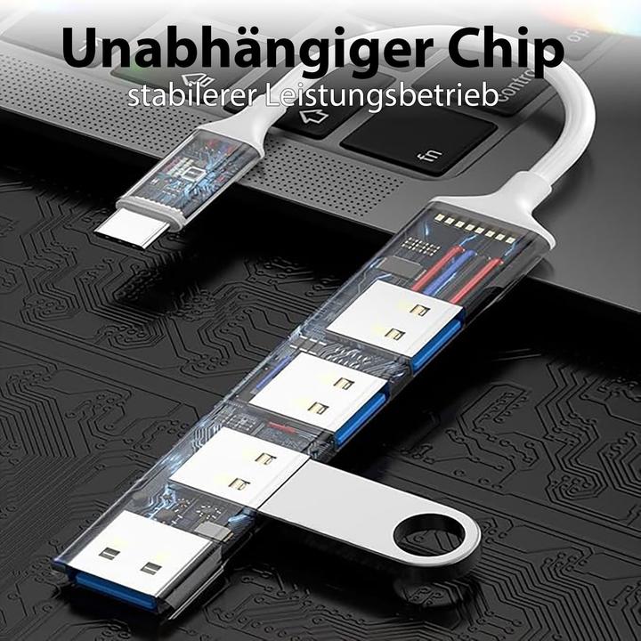 Produktbild Inca Adapter IUSB-04TX Typ C USB Eingang, 2.0/3.0 Ausgang (USB-C, 4 Ports)