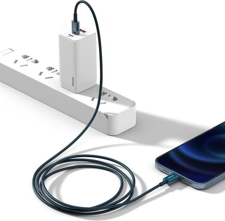 Productafbeelding Baseus Superior Serie Kabel USB-C naar iP, 20W, PD, 1m (blauw) (1 m, USB 2.0, 20 W)