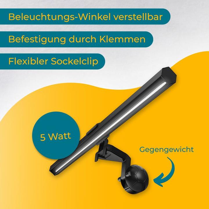 Image du produit Hermex Éclairage de l'écran Screenbar Éclairage du moniteur Éclairage du moniteur LED
