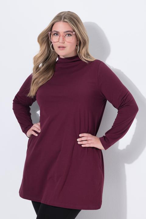 Produktbild Ulla Popken Longshirt, A-Linie, Stehkragen, Langarm, Taschen (46, 48)