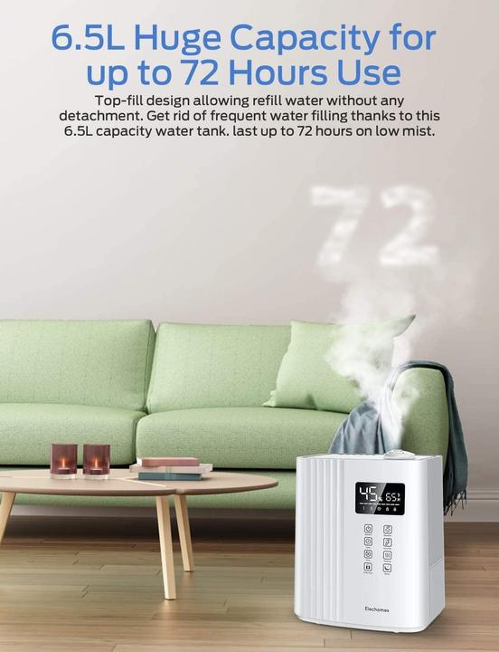 Actual product image Elechomes Ultrasonic Humidifier SH8830