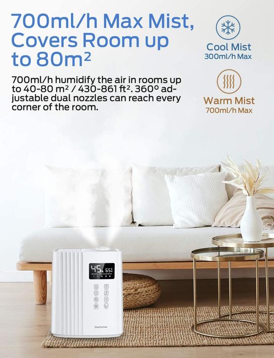 Actual product image Elechomes Ultrasonic Humidifier SH8830