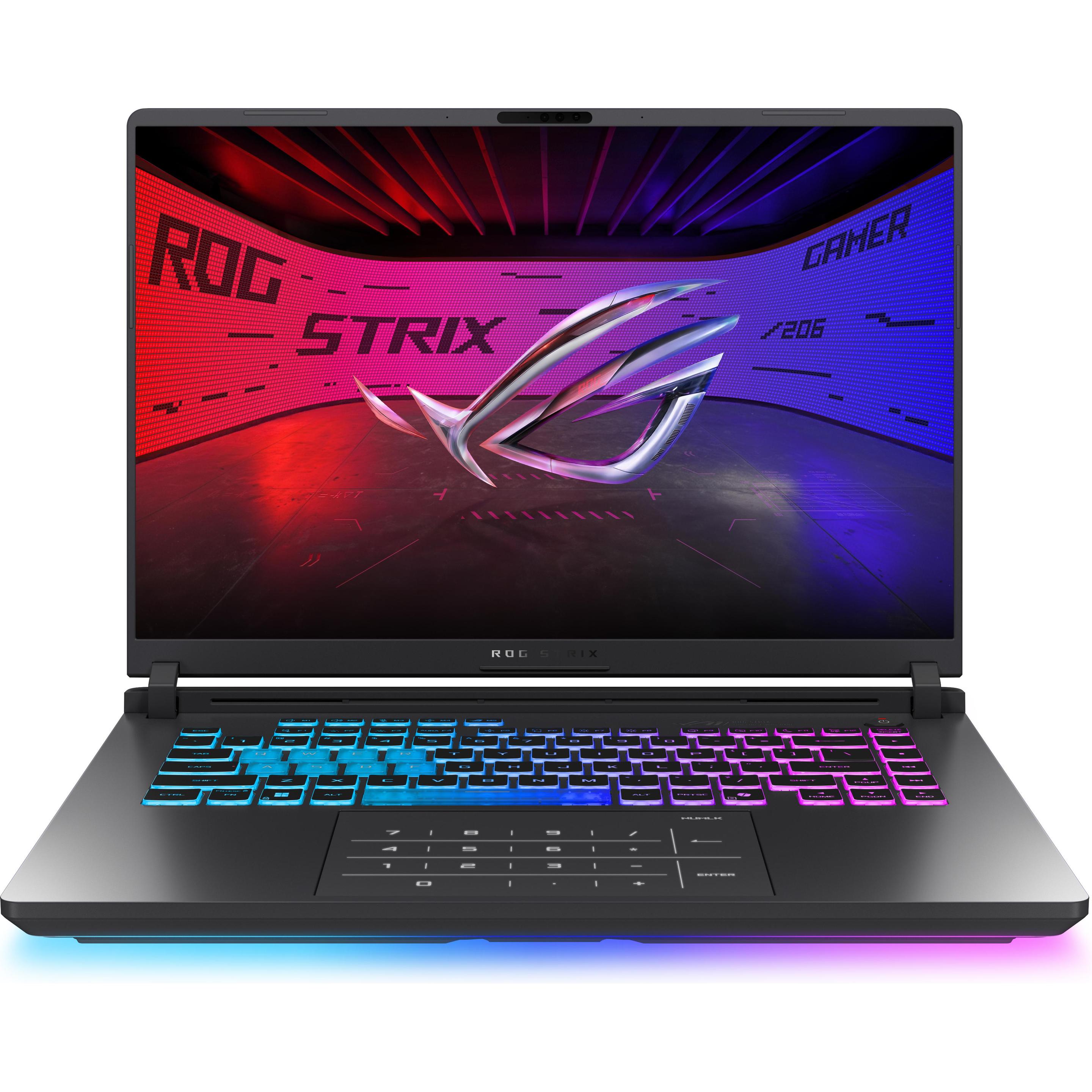 ASUS ROG Strix G16 (16", 512 GB, 16 GB, Deutschland, Intel Core Ultra 7 255HX), Notebook, Grau