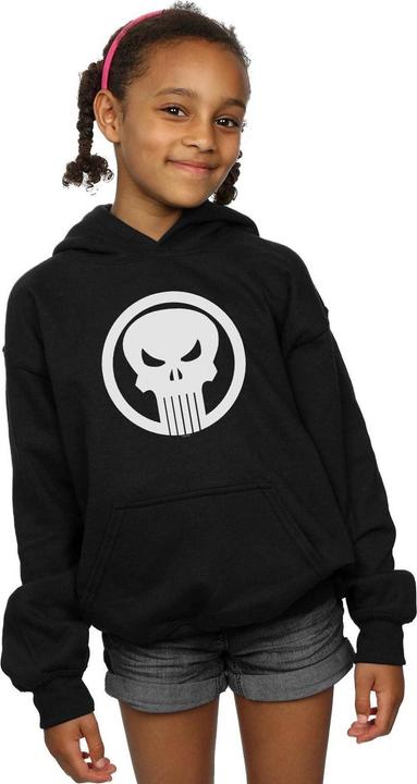 Immagine prodotto The Punisher Skull Circle Felpa con Cappuccio Ragazze (152, 158)